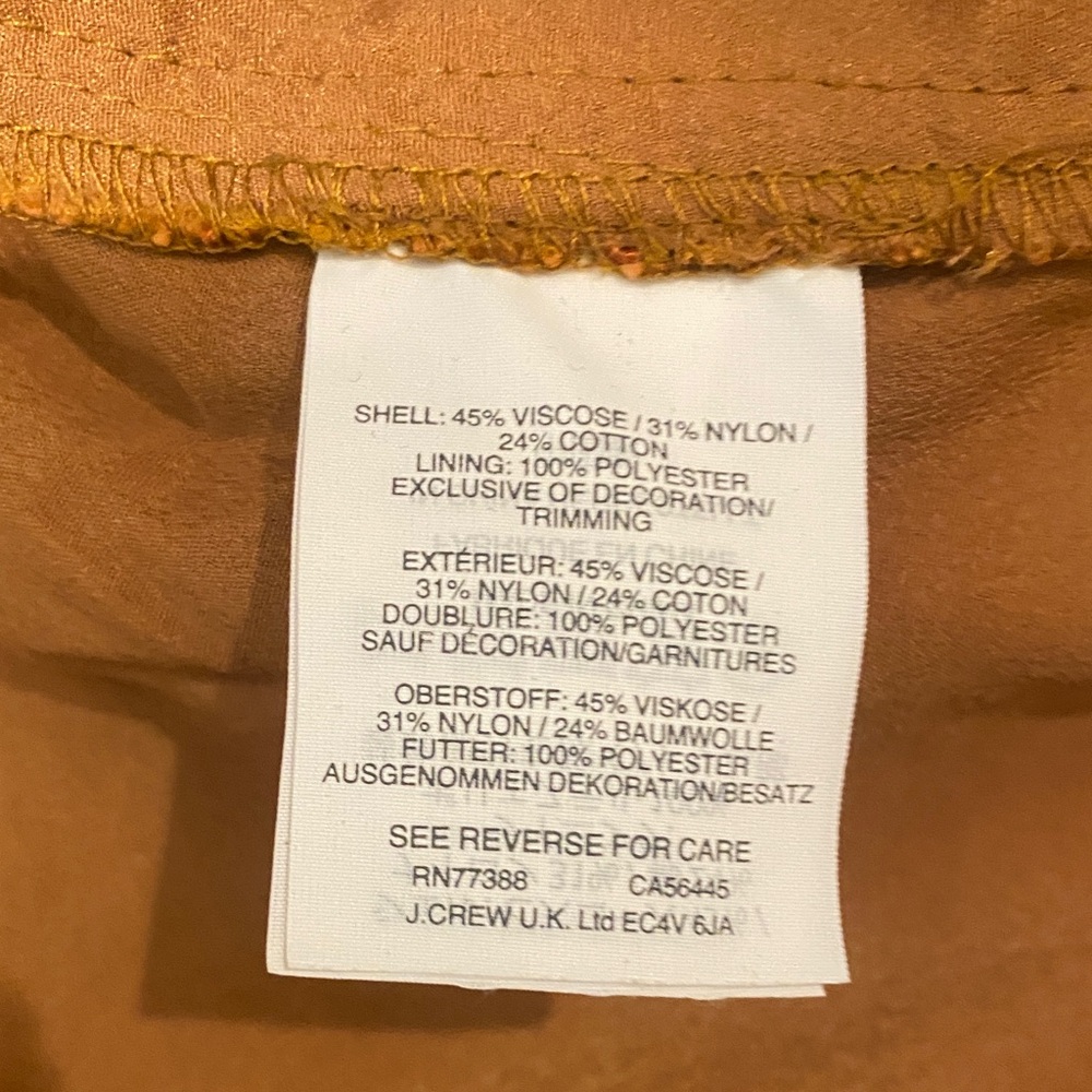 J. Crew Rust Lace Sleeveless Top - Picture 6 of 10